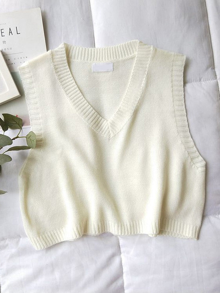BRIEFING ◆WOMENS WR CREW NECK KNIT VEST knitted v-neck vest - Dark Grey Melange | Weekday WW