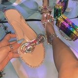 Purpdrank - White Fashion Casual Patchwork Rhinestone Round Comfortable Out Door Shoes