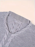 Cozy Plus Size Solid Color Cable Knitted Sweater - Women's Plus Size Sweaters for Fall & Winter - Soft, Casual, Long Sleeve Pullover with Classic Fit