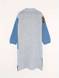Vibrant Leopard Pattern Cardigan - Women's Casual Long Sleeve Drop Shoulder Duster Longline Cardigan for Fall & Winter - Soft, Cozy, and Stylish Women's Clothing