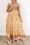 Sweet Elegant Floral Bandage Sleeveless Dress Dresses
