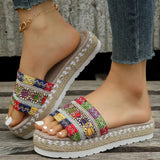 Casual Patchwork Solid Color Round Comfortable Shoes