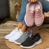 Soft & Breathable Fabric Low-Top Sneakers - Slip-On Design, Lightweight PVC Sole, Round Toe, Comfortable Fabric Insole - Perfect for Spring, Casual Fitness, and Everyday Wear
