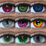 Purpdrank  Haunted Illusion Series Yearly Colored Contacts 🎃👁️🌑