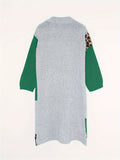 Vibrant Leopard Pattern Cardigan - Women's Casual Long Sleeve Drop Shoulder Duster Longline Cardigan for Fall & Winter - Soft, Cozy, and Stylish Women's Clothing