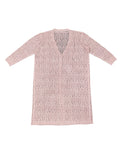 Plus Size Cozy Chic Cardigan - Soft Solid Pointelle Knitted Long Sleeve Button Up with Slight Stretch, Flattering Fit, and Versatile Style for Everyday Wear - Perfect for Casual Occasions