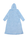 Cozy Plus Size Hooded Fleece Dress with Pockets - Long Sleeve, Drawstring Comfort for Everyday Wear