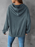 Purpdrank [Plus Size Solid Hooded Sweatshirt] Plus Size Women's Solid Color Hooded Sweatshirt