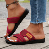 Purpdrank Women's Hollow Mesh Slide Sandals, Casual Open Toe Flat Summer Shoes, Lightweight Slide Sandals