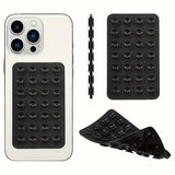 Purpdrank  1pc, Double-Sided Suction Cup Phone Case Holder, Silicone Adhesive Phone Holder for iPhone and Android, Hands-Free Strong Grip Holder for Selfies and Videos - Gift
