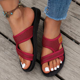 Purpdrank Women's Hollow Mesh Slide Sandals, Casual Open Toe Flat Summer Shoes, Lightweight Slide Sandals
