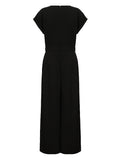 Purpdrank - Urban Cap Sleeve Solid Color Wide Leg Jumpsuits