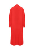 Stylish Plus Size Button Front Polo Collar Long Sleeve Dress - Women's Plus Size Clothing, Casual Solid Color Dresses for Work or Daily Wear - Easy to Match and Comfortable to Wear