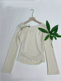 Women'S Y2K Square Neck Flounce Sleeve Top, Knitted Frill Detail Blouse, Polyester Spandex Blend, Solid Color, Regular Fit, Spring/Fall - Vintage Inspired Casual Shirt