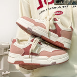 Womens Fashionable Platform Sneakers - Ultra-Comfortable Low Top Lace-Ups - Stylish Walking Shoes for Trendy Vacations