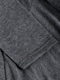 Chic Faux Twinset Ruffle-Edge T-Shirt with Button Detail - Long Sleeve, Perfect for Spring & Fall - Womens Casual Wear