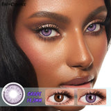 Purpdrank  1 Pair Colored Contact Lenses Natural Look Brown Eye Lenses Gray Contact Blue Lenses Green Eye Lenses Wholesales