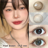 Purpdrank  1Pair Natural Lenses Contact Lenses for Eyes Lenses Fog Pearl Eye Lenses Korean Y2K Lenses