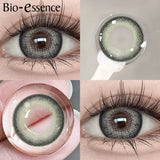 Purpdrank  1 Pair Black Lenses Korean Lenses Colored Contact Lenses Myopia Lenses Black Eye Lenses with Degree High Quality