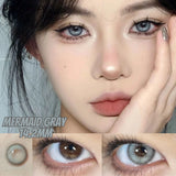 Purpdrank  1 Pair Korean Lenses Colored Contact Lenses with Degree Myopia Lenses Blue Eye Lens Graduated Contact Lenses