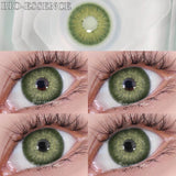Purpdrank  1 Pair Myopia Lenses Color Contact Lenses for Eyes Lenses With Diopters Prescription Blue Eye Lenses Green Lenses