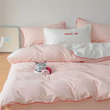 Purpdrank  4-Piece Garden Mint Charming Duvet Cover Set - Soft Ruffle Design, Solid Colors for Men & Women - Premium Polyester, Skin-Friend