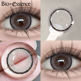 Purpdrank  1 Pair Black Lenses Korean Lenses Colored Contact Lenses Myopia Lenses Black Eye Lenses with Degree High Quality