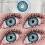 Purpdrank  1 Pair Myopia Lenses Color Contact Lenses for Eyes Lenses With Diopters Prescription Blue Eye Lenses Green Lenses