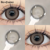 Purpdrank  1 Pair Black Lenses Korean Lenses Colored Contact Lenses Myopia Lenses Black Eye Lenses with Degree High Quality