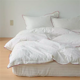 Purpdrank  4-Piece Garden Mint Charming Duvet Cover Set - Soft Ruffle Design, Solid Colors for Men & Women - Premium Polyester, Skin-Friend