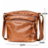 Purpdrank  Double Zipper Bag Retro Crossbody Bags For Women Bag Over Shoulder Bags For Women Zipper Crossbody Bags
