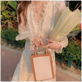 V-neck Elegant Sweet Dress Women Long Sleeve Chiffon Floral Dress Party Beach Dress for Females Korean Style Summer Chic