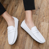 Purpdrank  Big Size 49 Man Leather Shoes Slipons Classic Summer Male Flat Shoe Genuine Leather Men's Loafers Moccasins Casual Driving Shoes