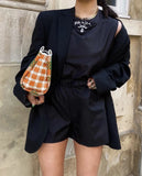 Purpdrank  Spring Autumn Free style one Button Oversized Blazer Boyfriend Vintage Women Mid Long Suit Loose Female Coat Black
