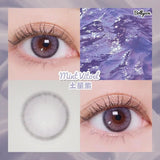 Purpdrank  green black outer ring Color Beautiful Pupil Contact Lenses Cosmetic Contact Lens Eye Color Degree option 2pcs/pair