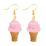 Women Earring Resin Drop Funny Custom Cute Girls Gift Eardrop Kids Food Cookies Ice Cream Bread Avocado Popcorn Chocolate