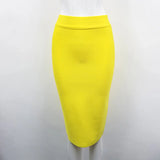Purpdrank 16 Colors High Quality Tight Pink Green Black Rayon Knee Length Bandage Skirt Night Club Party Skirt
