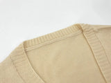Purpdrank  V Neck Botton Long Sleeve Cardigan Women Knitted Black Autumn Winter Sweater Casual Loose Oversized Top Jumper