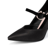 Purpdrank - Sexy Women Pumps Green Black Rome High Heel Shoes  Ladies Fashion Silk Pointed Toe Wedding Party Heels Woman Formal Shoes 41 42