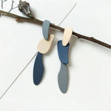 New Design Fashionable Geometry Irregular Shape Coating Multicolor Earrings For Woman Jewelry