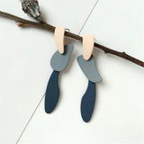 New Design Fashionable Geometry Irregular Shape Coating Multicolor Earrings For Woman Jewelry