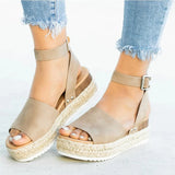 Purpdrank  Duzeala Wedges Shoes For Women Sandals High Heels Summer Shoes