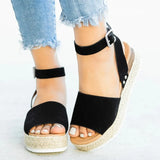 Purpdrank  Duzeala Wedges Shoes For Women Sandals High Heels Summer Shoes