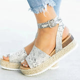 Purpdrank  Duzeala Wedges Shoes For Women Sandals High Heels Summer Shoes