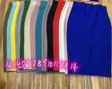 Purpdrank 16 Colors High Quality Tight Pink Green Black Rayon Knee Length Bandage Skirt Night Club Party Skirt
