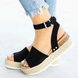 Purpdrank  Duzeala Wedges Shoes For Women Sandals High Heels Summer Shoes