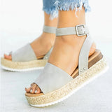 Purpdrank  Duzeala Wedges Shoes For Women Sandals High Heels Summer Shoes