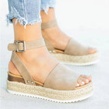 Purpdrank  Duzeala Wedges Shoes For Women Sandals High Heels Summer Shoes