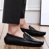 Purpdrank  Big Size 49 Man Leather Shoes Slipons Classic Summer Male Flat Shoe Genuine Leather Men's Loafers Moccasins Casual Driving Shoes