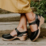 Purpdrank - Women Platform Sandals Summer Fashion Woman Shoes Wedge Sandals Closed Toe Studded Booties Zapatos De Mujer Sandalias Mid Heels